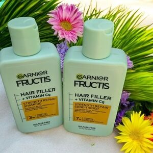 Garnier Fructis Hair Filler Shampoo and Conditioner Set (EUC)